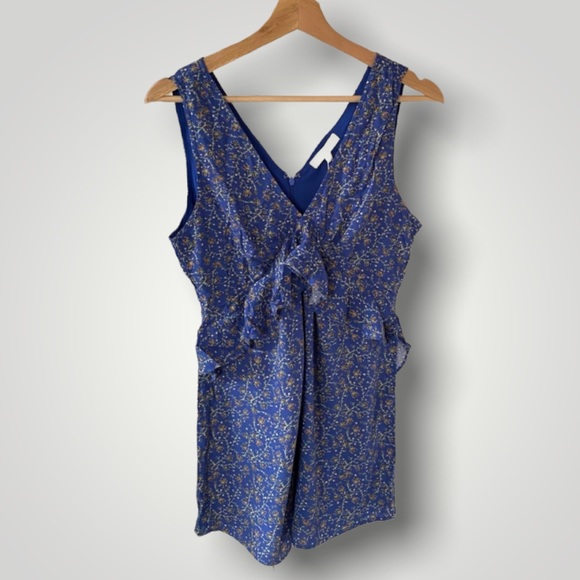 NEW✨Chelsea & Violet • Blue Floral Romper - Picture 1 of 7